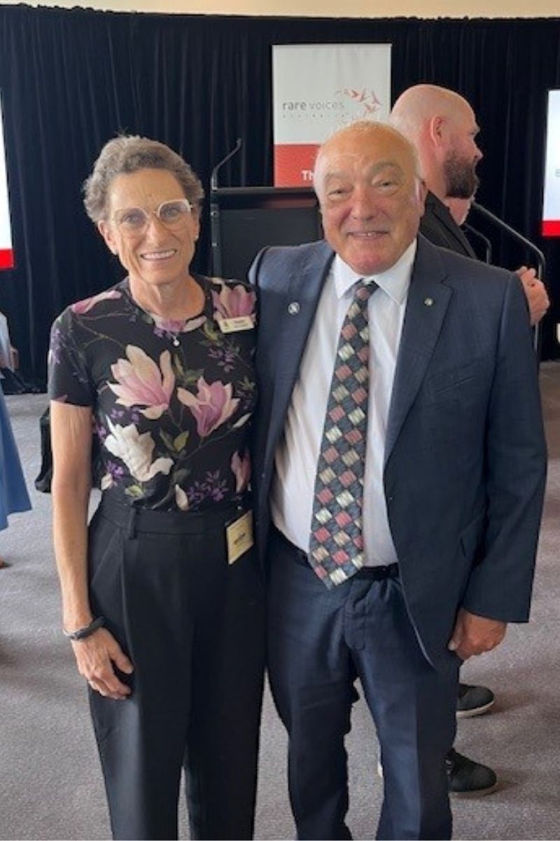 Dr Mike Freelander MP & Susan White at the Rare Voices Day Parliament Event