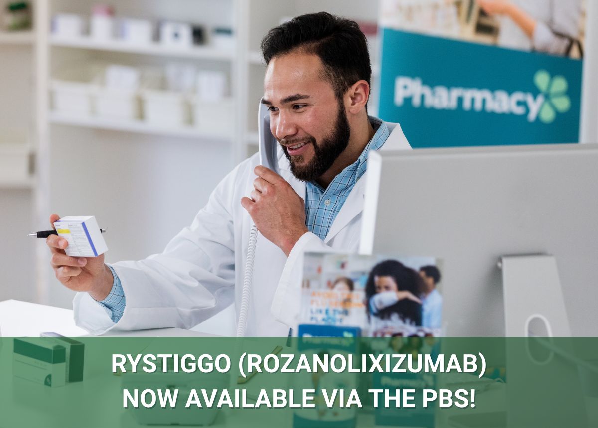 Rystiggo (rozanolixizumab) now available on the PBS for eligible Australians living with generalised Myasthenia Gravis